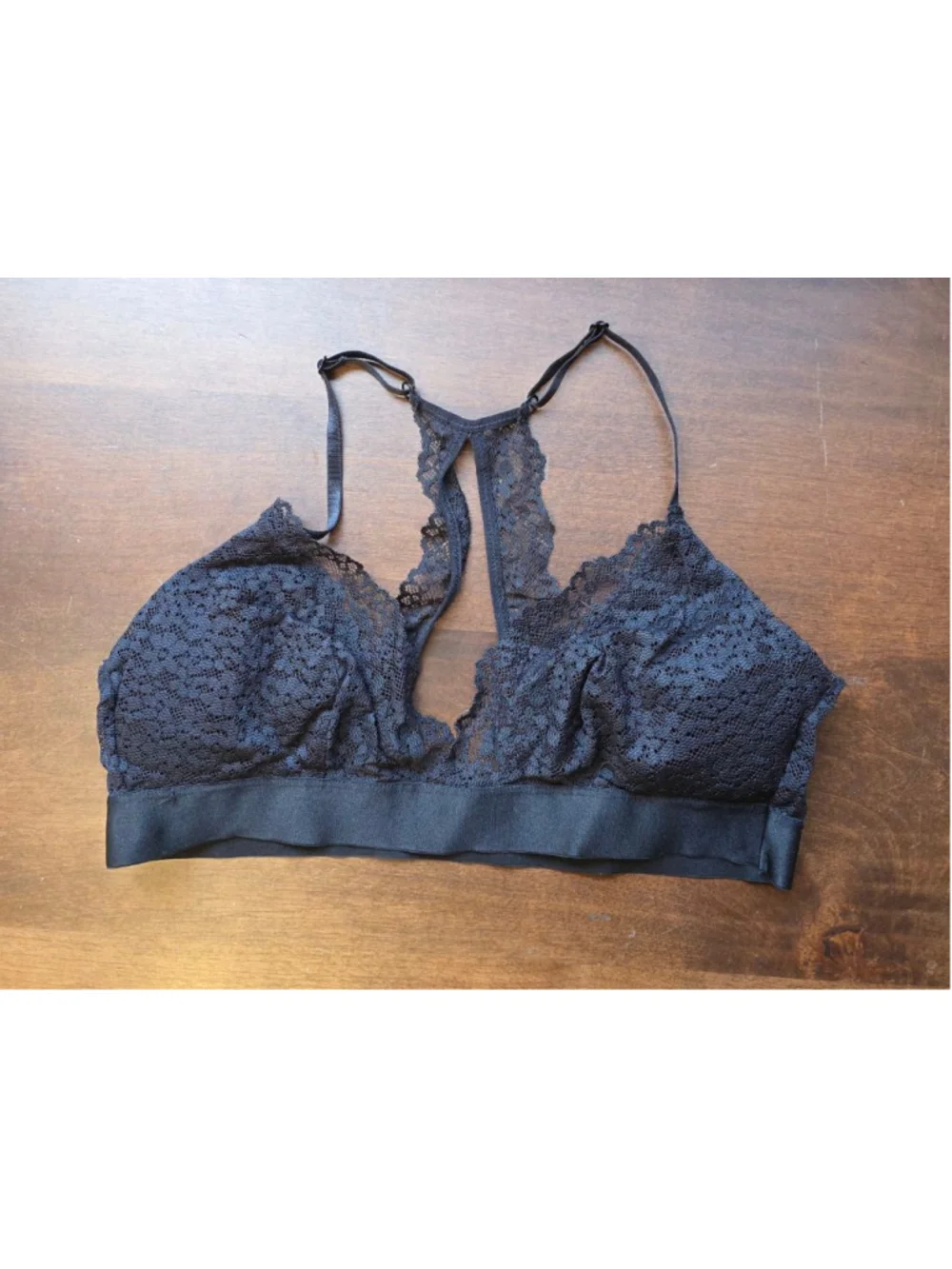 Women's Areopostale Black Lace Bralette L